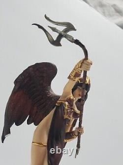 Rare Franklin Mint Dark Angel Of Destiny Procelain Statue Brom 9.5 As Is