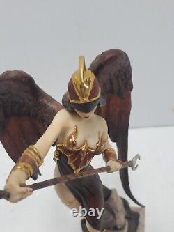 Rare Franklin Mint Dark Angel Of Destiny Procelain Statue Brom 9.5 As Is