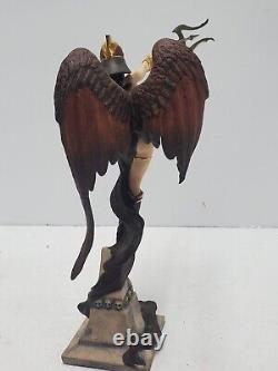 Rare Franklin Mint Dark Angel Of Destiny Procelain Statue Brom 9.5 As Is