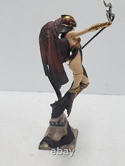 Rare Franklin Mint Dark Angel Of Destiny Procelain Statue Brom 9.5 As Is