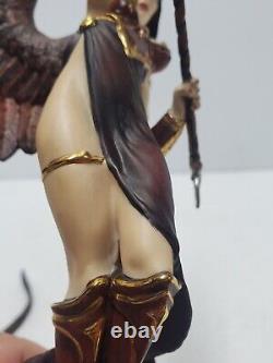 Rare Franklin Mint Dark Angel Of Destiny Procelain Statue Brom 9.5 As Is