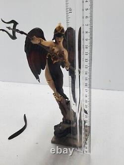 Rare Franklin Mint Dark Angel Of Destiny Procelain Statue Brom 9.5 As Is