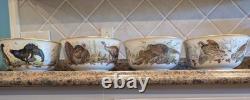 Rare Franklin Mint Game Bird Bowls By Basil Ede