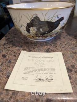 Rare Franklin Mint Game Bird Bowls By Basil Ede