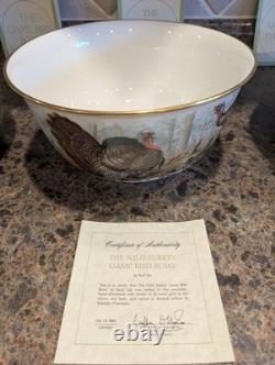 Rare Franklin Mint Game Bird Bowls By Basil Ede