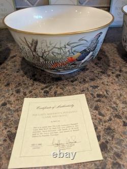 Rare Franklin Mint Game Bird Bowls By Basil Ede