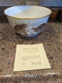 Rare Franklin Mint Game Bird Bowls By Basil Ede
