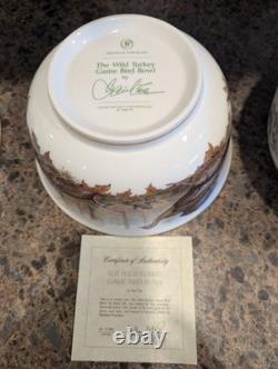 Rare Franklin Mint Game Bird Bowls By Basil Ede