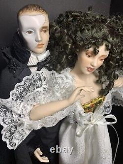 Rare Franklin Mint Heirloom Dolls Phantom of the Opera Limited Edition Music Box