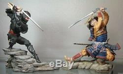 Rare Franklin Mint Sum Nakamura Samurai Shogun & Shadow Ninja Porcelain Figurine