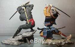 Rare Franklin Mint Sum Nakamura Samurai Shogun & Shadow Ninja Porcelain Figurine