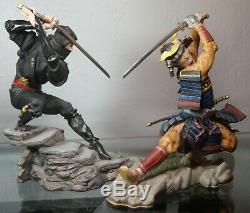 Rare Franklin Mint Sum Nakamura Samurai Shogun & Shadow Ninja Porcelain Figurine