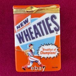 Rare Franklin Mint Wheaties Cereal PHB Porcelain Hinged Box Limited Edition 1999