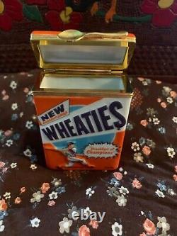Rare Franklin Mint Wheaties Cereal PHB Porcelain Hinged Box Limited Edition 1999