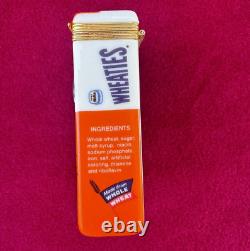 Rare Franklin Mint Wheaties Cereal PHB Porcelain Hinged Box Limited Edition 1999
