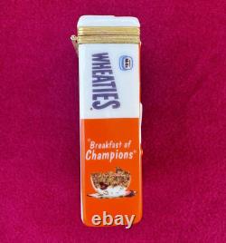 Rare Franklin Mint Wheaties Cereal PHB Porcelain Hinged Box Limited Edition 1999