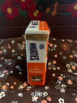 Rare Franklin Mint Wheaties Cereal PHB Porcelain Hinged Box Limited Edition 1999