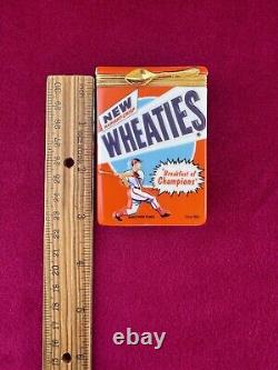 Rare Franklin Mint Wheaties Cereal PHB Porcelain Hinged Box Limited Edition 1999