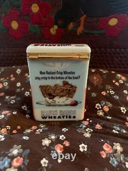 Rare Franklin Mint Wheaties Cereal PHB Porcelain Hinged Box Limited Edition 1999