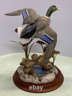 Rare! Franklin Mint north america mallard duck figurines by Anthony J. Rudisil