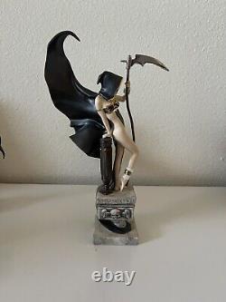 Rare Mistress Of Death Franklin Mint Porcelain Sculpture Statue #962 By Brom