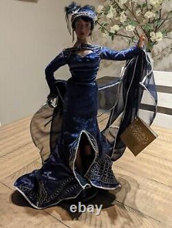 Rare Mood Indigo Porcelain Doll Franklin Mint, COA, Original Box, Free Ship