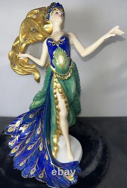 Rare Spirit Of A New Dawn Franklin Mint Figurine Peacock Woman