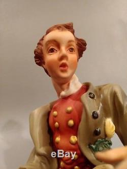 Rare Townsman W Produceorig. Boxvatican Nativity Franklin Mint Fine Porcelain