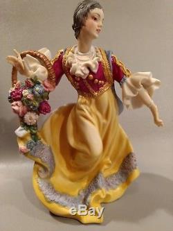 Rare Townswoman Orig. Boxvatican Nativity Franklin Mint Fine Porcelain