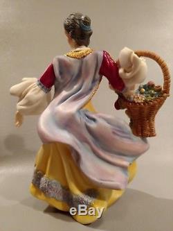 Rare Townswoman Orig. Boxvatican Nativity Franklin Mint Fine Porcelain