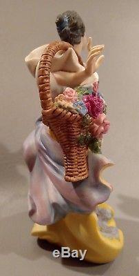 Rare Townswoman Orig. Boxvatican Nativity Franklin Mint Fine Porcelain