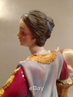 Rare Townswoman Orig. Boxvatican Nativity Franklin Mint Fine Porcelain