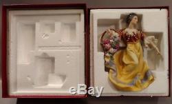 Rare Townswoman Orig. Boxvatican Nativity Franklin Mint Fine Porcelain