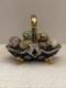 Rare Vintage Franklin Mint Faberg&eacute; Winter Egg Basket With Eggs -Excellent Shape