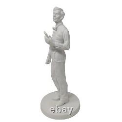 Retired 1980's Abraham Lincoln White Porcelain Figurine Franklin Mint N. I. B#501