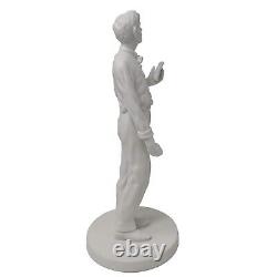 Retired 1980's Abraham Lincoln White Porcelain Figurine Franklin Mint N. I. B#501
