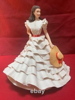Rhett Butler And Scarlett O'Hara Franklin Mint painted Porcelain Figurines