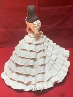 Rhett Butler And Scarlett O'Hara Franklin Mint painted Porcelain Figurines