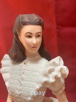 Rhett Butler And Scarlett O'Hara Franklin Mint painted Porcelain Figurines