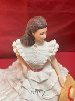 Rhett Butler And Scarlett O'Hara Franklin Mint painted Porcelain Figurines