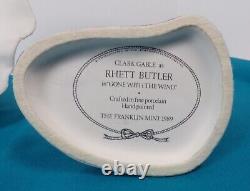 Rhett Butler And Scarlett O'Hara Franklin Mint painted Porcelain Figurines