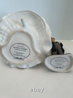 Rhett Butler And Scarlett O'Hara Franklin Mint painted Porcelin Figurines