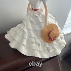 Rhett Butler And Scarlett O'Hara Franklin Mint painted Porcelin Figurines