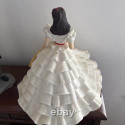 Rhett Butler And Scarlett O'Hara Franklin Mint painted Porcelin Figurines