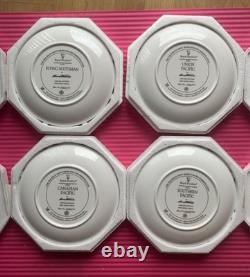 Royal Doulton Franklin Mint Heirloom Train China Plate Limited Edition Set Of 4