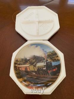 Royal Doulton Franklin Mint Heirloom Train China Plate Limited Edition Set Of 4