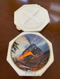 Royal Doulton Franklin Mint Heirloom Train China Plate Limited Edition Set Of 4