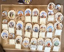 SET Lot Of 26 Franklin Mint Heirloom John Wayne Robert Tanenbaum Limited Plates