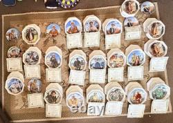 SET Lot Of 26 Franklin Mint Heirloom John Wayne Robert Tanenbaum Limited Plates