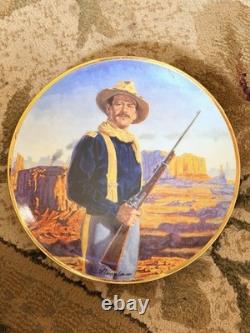 SET Lot Of 26 Franklin Mint Heirloom John Wayne Robert Tanenbaum Limited Plates